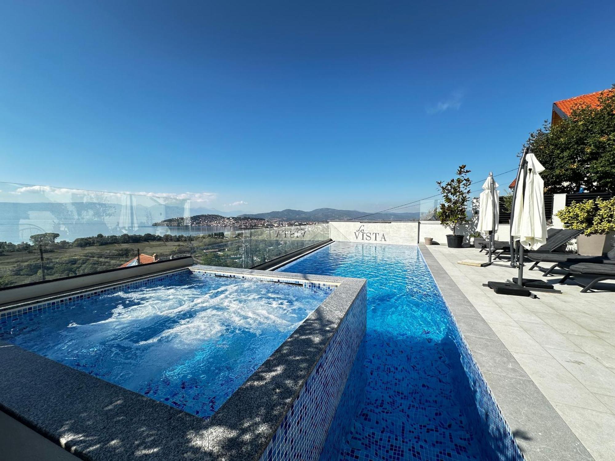 La Vista Luxury Villa Ohrid Esterno foto
